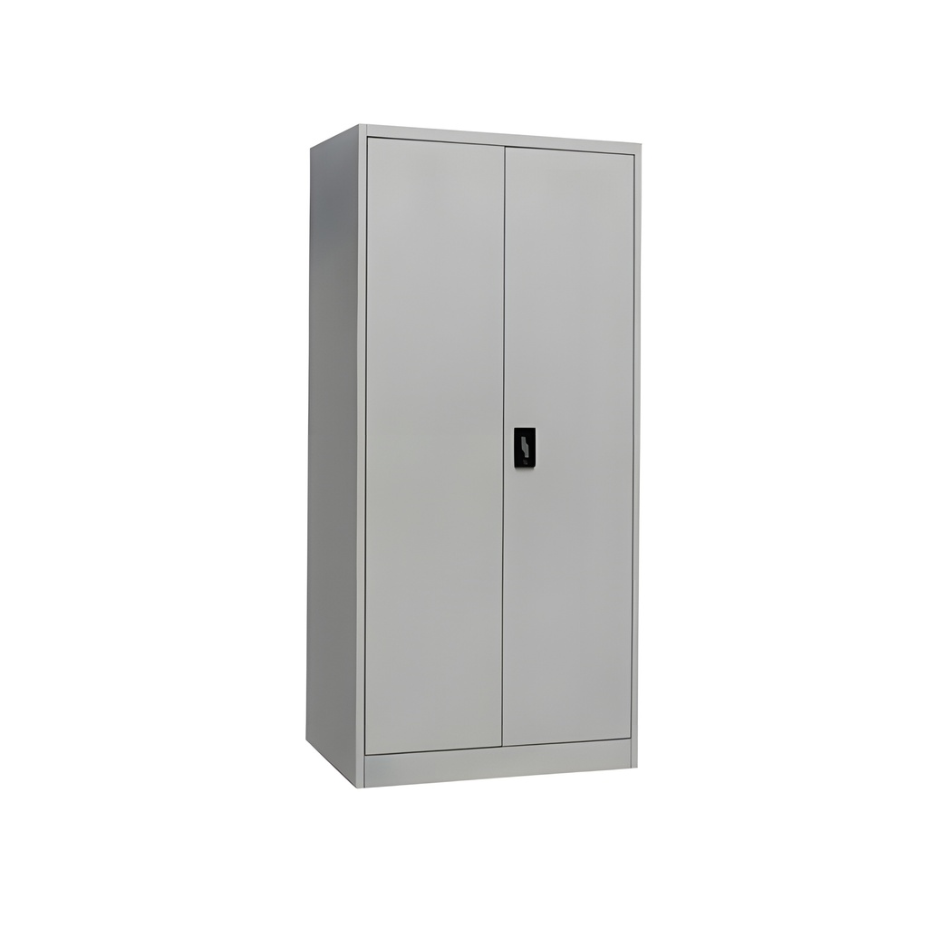 Armoire de rangement en acier avec porte battante en métal (sans cadre) gris clair-LYD