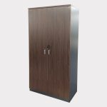 ARMOIRE HAUTE PORTES BATTANTES DARK CHERRY/DARK GREY