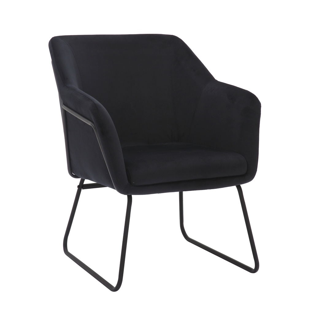 Fauteuil noir ESHER-LC