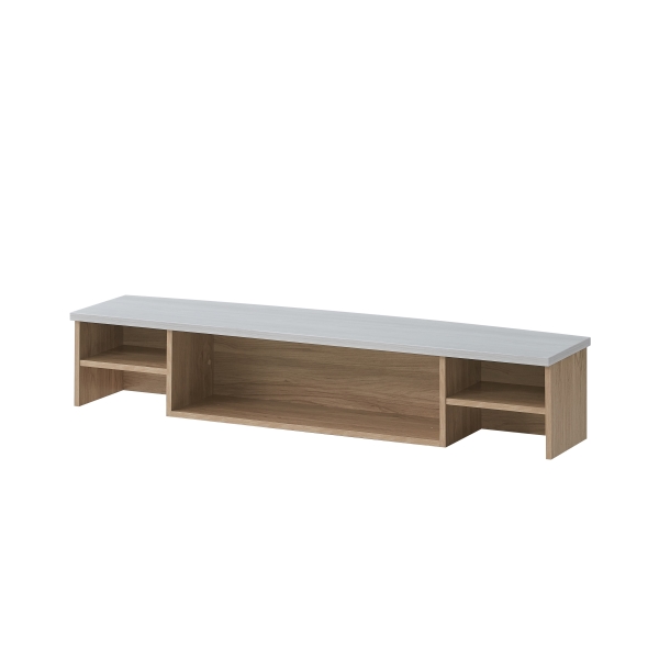 MEUBLE ADDITIONNEL COMPTOIR  1600X350X300 chene Naturel blanc