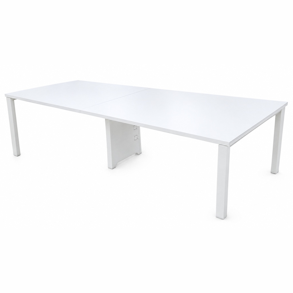 Table de réunion 280 Cm Blanc