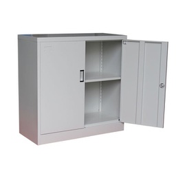 [BPRMFC-A9] Armoire de rangement en acier avec porte battante en métal gris clair LYD