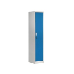 [BPML-B1D] Classeur d'armoire en acier corps L-B1D en gris / portes en bleu LYD