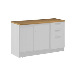 [BCU1200TEOG] Panneau Supérieur Chêne D'Angleterre + Solama Gris L1200XW420WXT25mm