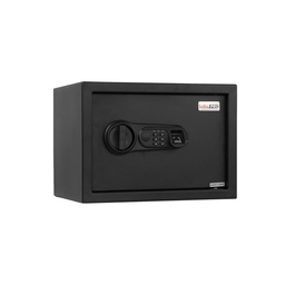 [BPBSA-F0902S] Coffre-fort biométrique Taille : (H)250 X(L)350 X(P)250mm Épaisseur : Porte/Corps : 4/1,5 mm Couleur : Noir