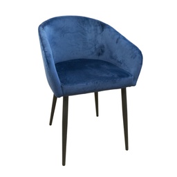 [PL18-7101DC-Bleu] Chaise Bleu  VELVET - PLS