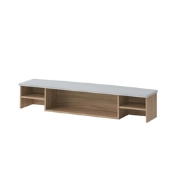 [BCU12CNW] MEUBLE ADDITIONNEL COMPTOIR  1200X350X300 chene Naturel blanc